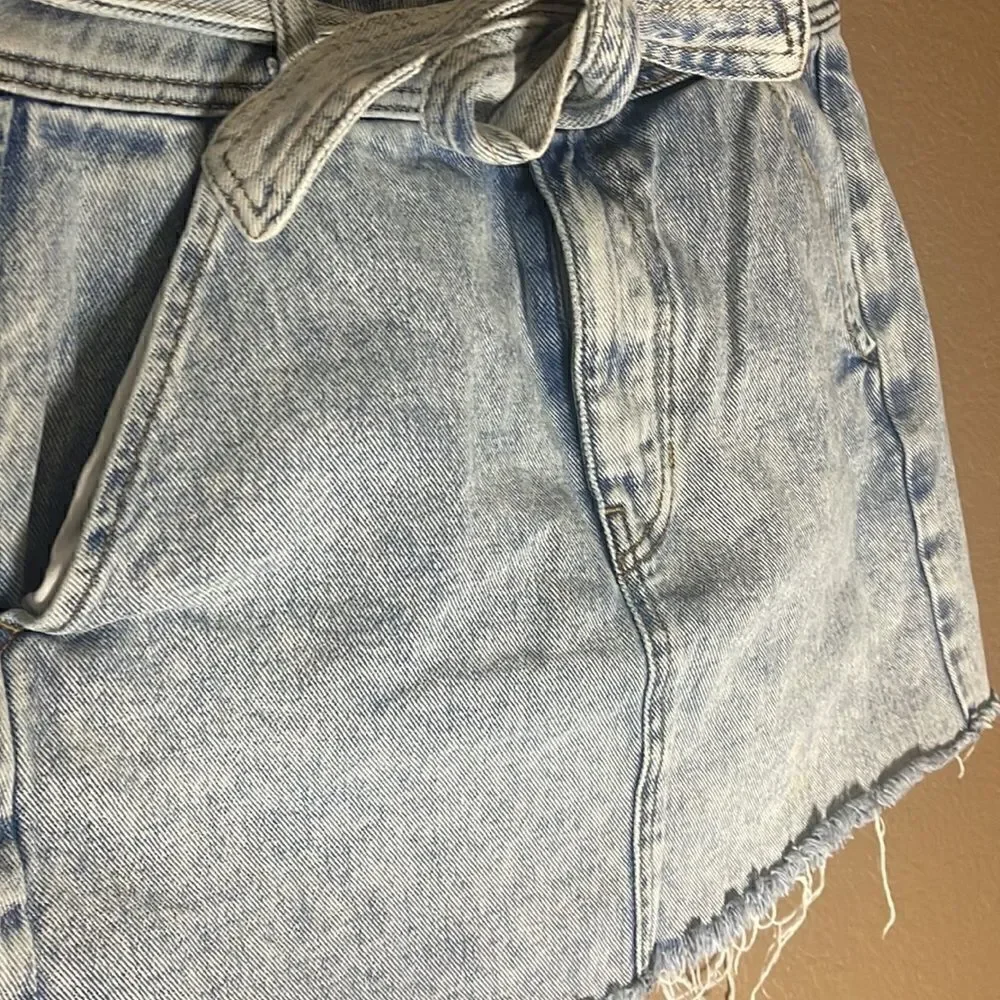PacSun acid washed denim skirt size 26/2